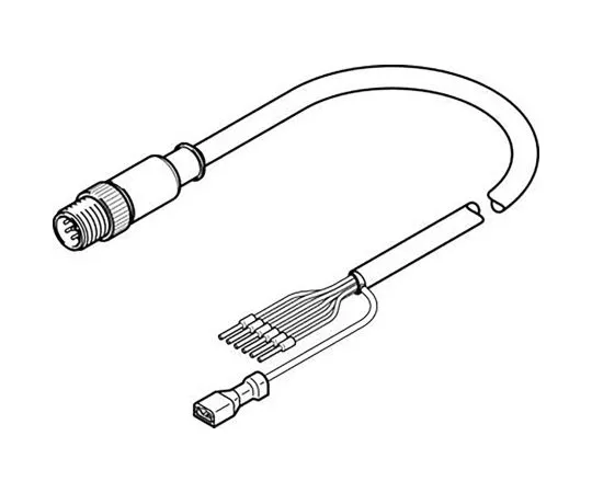 63-6997-35　Festo Cable Lead　NEBM-M12G8-E-10-Q5-LE6
