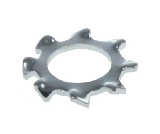 63-6610-40　Bright Zinc Plated Steel External Tooth Lock Washer, M5　276-875