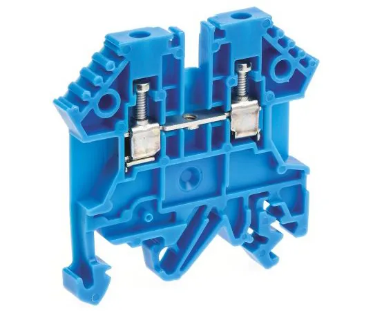 63-6729-80　RS PRO Blue Standard Din Rail Terminal, 22 → 12 AWG, 0.2 → 2.5mm², 800 V　802-783