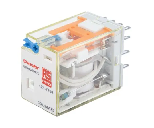 63-6808-88　RS PRO, 24V dc Coil Non-Latching Relay 4PDT, 6A Switching Current Plug In, 4 Pole　121-7798