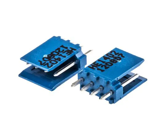 63-6698-39　Header-amplifier module for connecting boards 4 poles 2.54 mm 1 row straight　281695-4