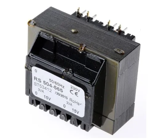 63-6680-51　15V ac 2 Output Through Hole PCB Transformer, 6VA　504-565