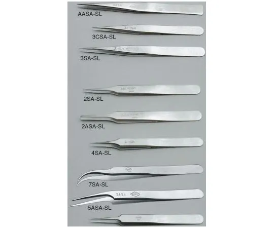 63-7336-32　Erem by Weller 120 mm, Anti-Magnetic Stainless Steel, Straight; Pointed, Anti-Acid Tweezers　3SASL