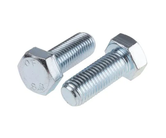 63-6610-09　Clear Passivated, Zinc Steel Hex M20 x 50mm Set Screw　276-336
