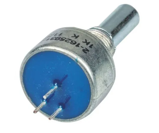 63-7349-79　TE Connectivity 1 Gang Rotary Cermet Potentiometer with a 6.35 mm Dia. Shaft, 1kΩ, ±10%, 2W, Linear 404802692035　404802692035