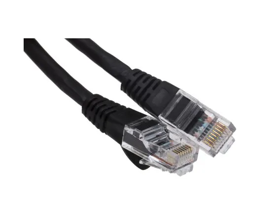 63-6703-82　RS PRO Black Cat6 Cable, U/UTP, Male RJ45/Male RJ45, Terminated, 500mm　557-086
