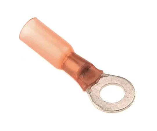 63-6657-07　Insulated Round Crimp Terminal Stud Diameter: M5 Red DuraSeal Series 22 AWG to 18 AWG　DR-2-50