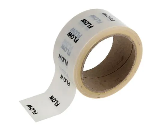 63-6720-10　RS PRO White PP, Vinyl Pipe Marking Tape, text Flow, Dim. W 50mm x L 33m　711-491
