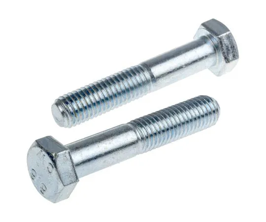 63-6612-18　Clear Passivated, Zinc Steel Hex Bolt, M12 x 65mm　279-802