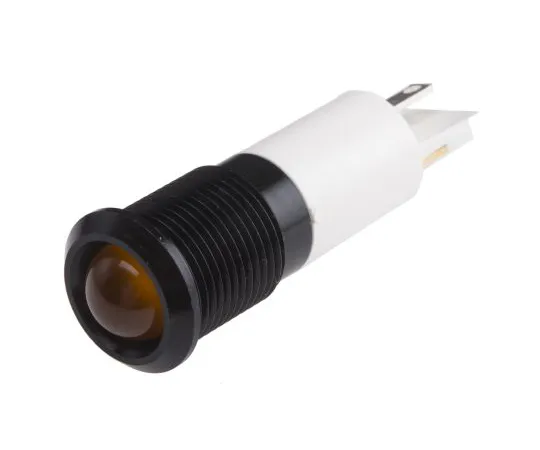 63-6585-66　RS PRO Orange neon Indicator, 240 V, 14.5mm Mounting Hole Size, Solder Tab Termination, IP40　209-232