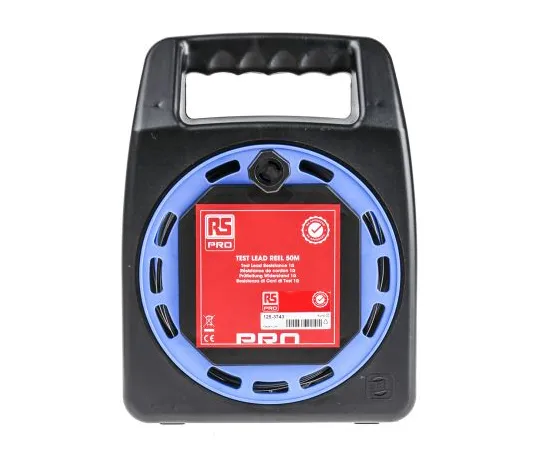 63-6984-35　RS PRO Black Test Lead Extension Reel, 50m Cable Length　125-3743