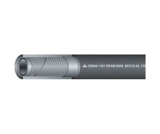 63-6671-55　RS PRO 20m Long Black Hose Pipe, Applications Steam, 19mm Inner Diam.　486-530