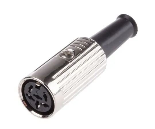 63-6674-57　RS PRO 6 Pole Din Socket, 1A, 100 V ac, Push Lock　491-223
