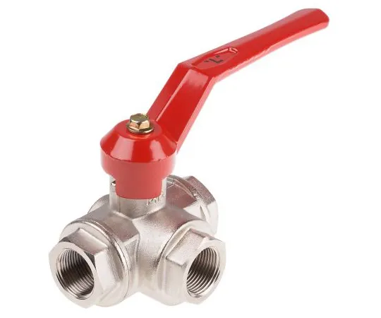 63-6671-38　RS PRO Brass Reduced Bore Ball Valve 3/4 in BSP 3 Way　486-328