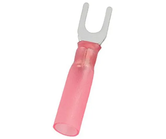 63-6977-81　RS PRO Insulated Crimp Spade Connector, 0.5mm² to 1.5mm², 22AWG to 16AWG, M3.7 (#6) Stud Size HDPE, Red　125-1971