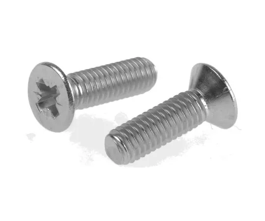 63-6696-55　RS PRO, M6 Countersunk Head, 20mm Stainless Steel Pozidriv A2 304 Plain　529-040