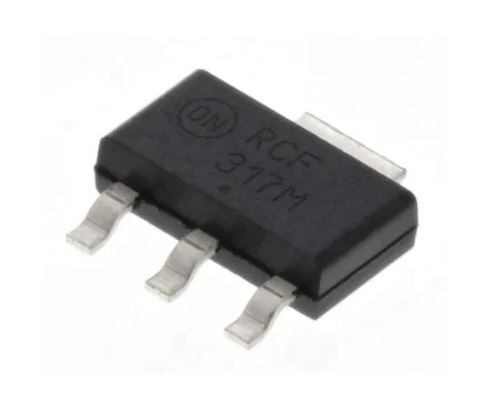 63-6967-79　ON Semiconductor, 1.2 → 37 V Linear Voltage Regulator, 250mA, 1-Channel, Adjustable, ±4% 3+Tab-Pin, SOT-223　LM317MSTT3G