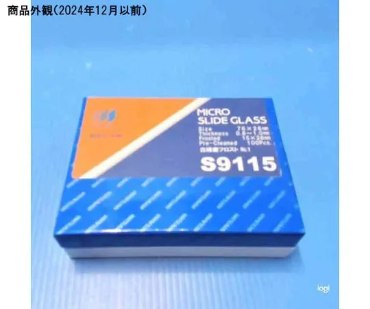66-0009-14　MAS Coat Slide White Edge Polished Frost No. 1 100 Sheets　S9115