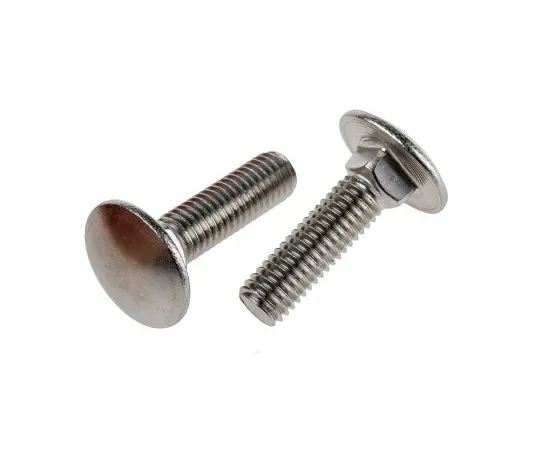63-6833-68　Plain Stainless Steel Coach Bolt, M10 x 40mm　122-4436