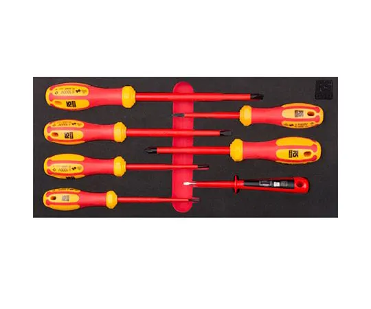 63-6978-87　RS Pro VDE Pozidriv, Slotted Screwdriver Set 7 Piece　125-3063