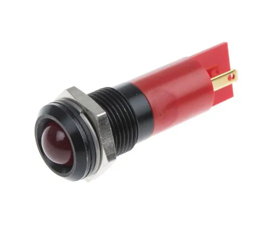 63-6581-77　RS PRO Red Indicator, 12 V, 14mm Mounting Hole Size, Tab Termination, IP40　204-300