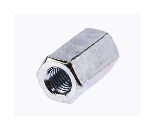 63-6610-17　30mm Bright Zinc Plated Steel Coupling Nut, M10　276-544