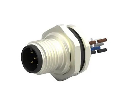63-7041-27　TE Connectivity, T417 Series, Straight M12 to Unterminated Industrial Automation Cable Assembly, 5 Core 220mm Cable　T4171010005-001
