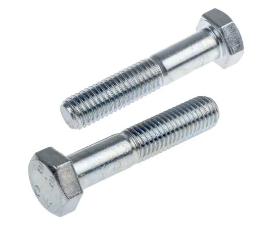63-6612-17　Clear Passivated, Zinc Steel Hex Bolt, M12 x 60mm　279-795