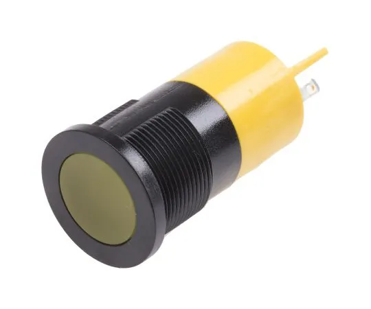 63-6587-47　RS PRO Yellow Indicator, 24 V ac/dc, 22mm Mounting Hole Size, Solder Tab Termination　211-487
