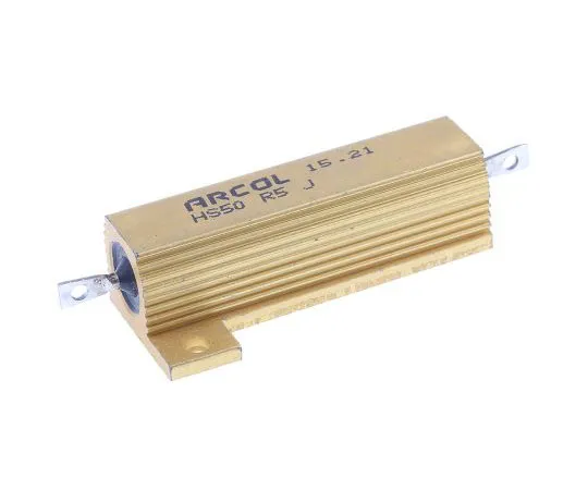 63-7348-85　Arcol HS50 Series Aluminium Ho***d Axial Wire Wound Panel Mount Resistor, 500mΩ ±5% 50W　HS50 R5 J