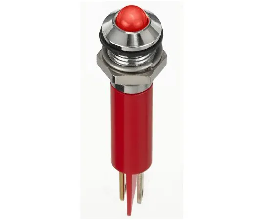 63-7039-58　RS PRO Red Indicator, 2 V dc, 8mm Mounting Hole Size, Faston, Solder Lug Termination, IP67　134-5531