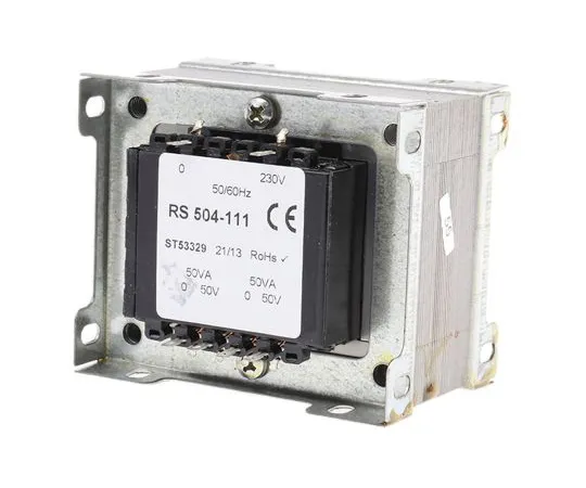 63-6680-03　RS PRO 100VA 2 Output Chassis Mounting Transformer, 50V ac　504-111