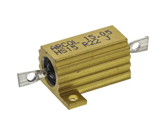 63-7349-28　Arcol HS15 Series Aluminium Ho***d Axial Wire Wound Panel Mount Resistor, 220mΩ ±5% 15W　HS15 R22 J