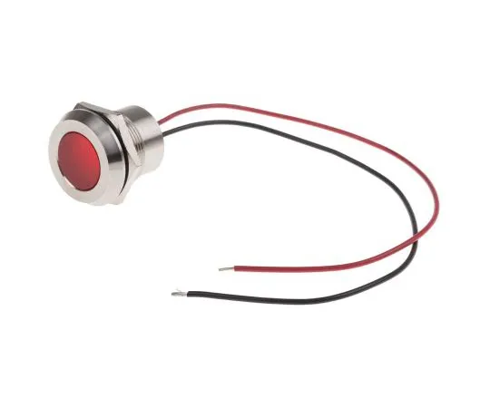 63-6882-78　RS PRO Red Indicator, 28 V dc, 22mm Mounting Hole Size, Lead Wires Termination, IP67　123-2425