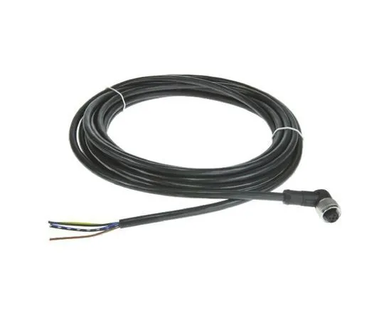 63-7016-26　Telemecanique Sensors XZCP1264L2 Angled Connection Cable, For Use With Type 2 Safety Light Curtain (Transmitters), Type　XZCP1264L2