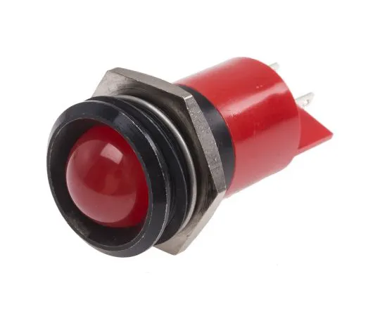 63-6587-61　RS PRO Red Indicator, 24 V ac/dc, 22mm Mounting Hole Size, Solder Tab Termination　211-623
