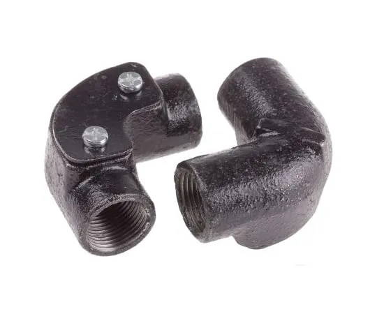 63-6712-10　RS PRO Inspection Elbow Cable Conduit Fitting, Black 20mm nominal size　606-125