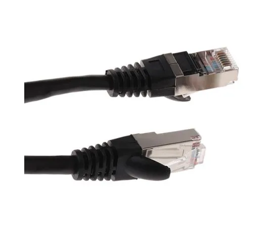 63-6703-68　RS PRO Black PVC Cat5e Cable F/UTP, 2m Male RJ45/Male RJ45 Terminated　556-972