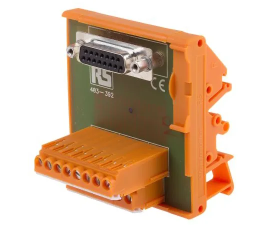 63-6633-97　RS PRO, 15 Pole D-sub Connector, Female Interface Module, DIN Rail Mount　403-392