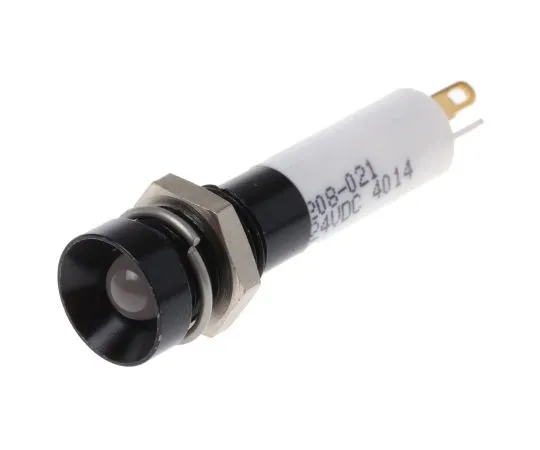 63-6584-62　RS PRO Green, Red, Yellow Indicator, 24 V dc, 8mm Mounting Hole Size, Solder Tab Termination　208-021