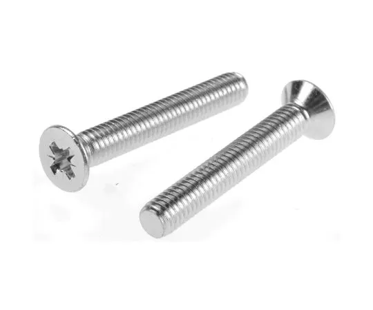 63-6701-86　RS PRO, M6 Countersunk Head, 40mm Steel Pozidriv Bright Zinc Plated　553-548