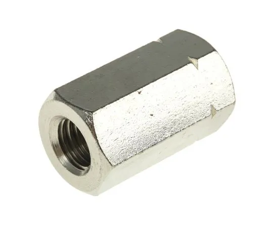 63-6733-02　30mm Plain Stainless Steel Coupling Nut, M10, A2 304　825-281
