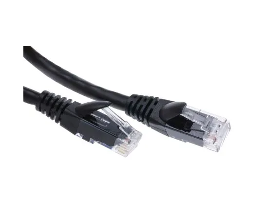 63-6702-89　RS PRO Black Cat6 Cable, U/UTP, Male RJ45/Male RJ45, Terminated, 10m　556-512