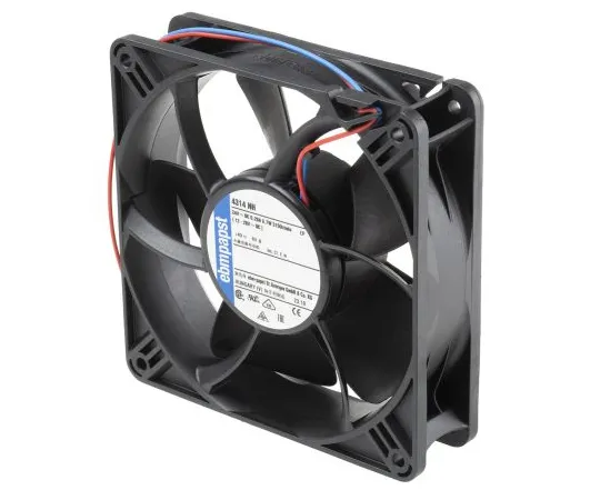 63-6975-07　ebm-papst 4314 Series Axial Fan, 119 x 119 x 32mm, 285m³/h, 10W, 24 V dc　4314NH