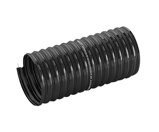 63-6994-13　Merlett Plastics PVC 5m Long Black Flexible Ducting Reinforced, 50mm B*** Radius , Applications Air, Chips, Dust, Gas　9130090507601