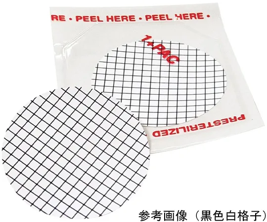 65-3733-91　Membrane Disk White/Black Grid Diameter Φ47 mm MCE 0.8 μm Sterile Individual Packaging Pad Included 100 Sheets　1225460