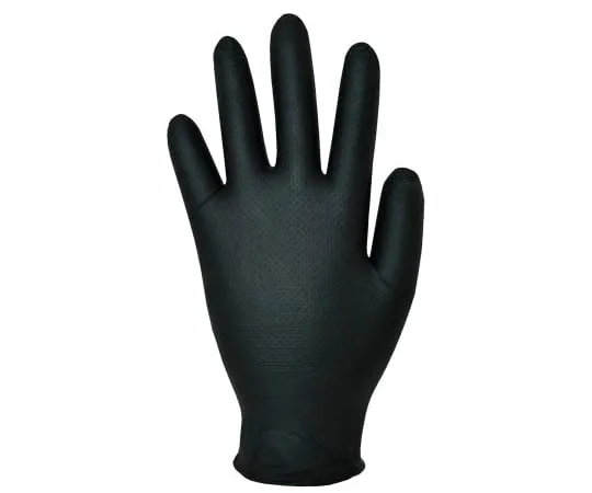 63-6986-49　BM Polyco Black Nitrile Gloves size 8 - M Powder-Free x 100　GL1002
