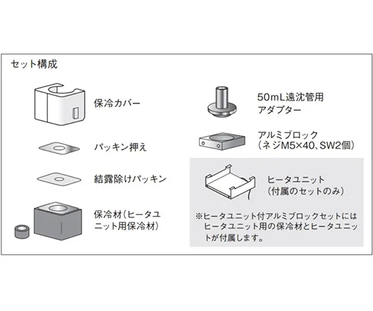 65-0580-68　Aluminum block set for centrifuge tube for PSL -2500 B and P type