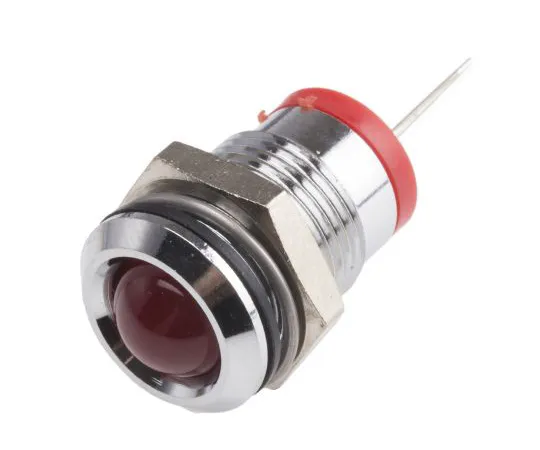 63-6585-92　RS PRO Red Indicator, 2 V dc, 14mm Mounting Hole Size, Lead Pins Termination　209-579