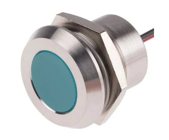 63-6882-89　RS PRO Blue Indicator, 24 V dc, 22mm Mounting Hole Size, Lead Wires Termination, IP67　123-2436